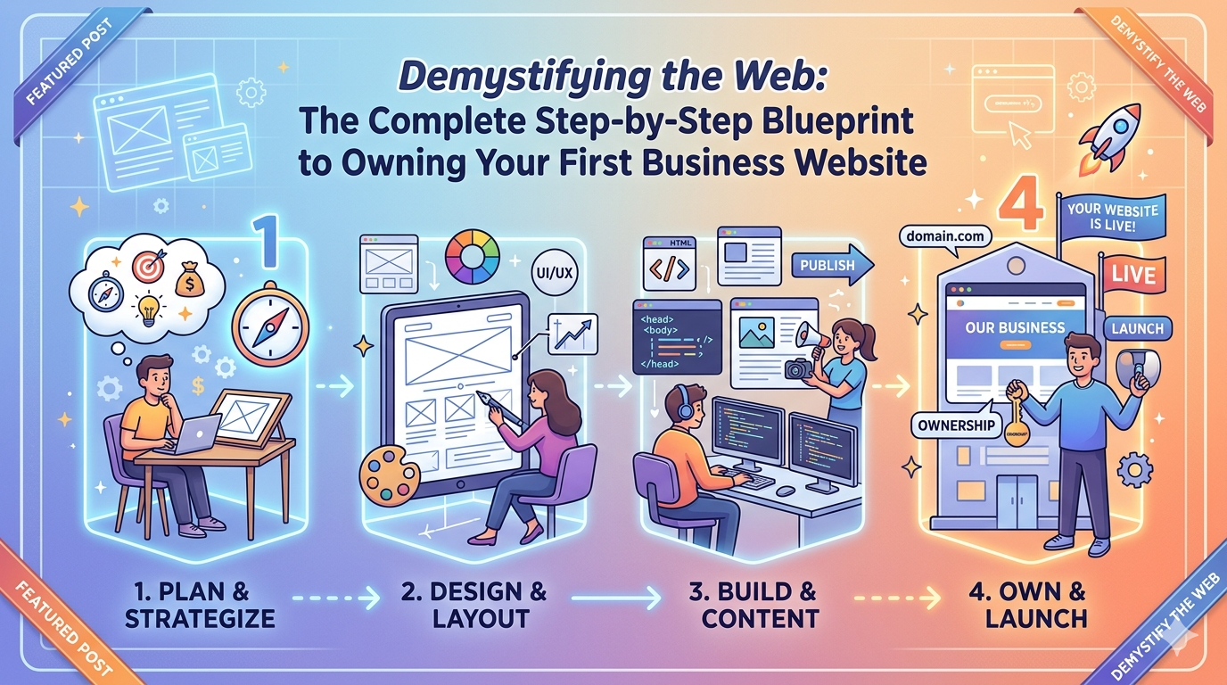 Demystifying the Web: The Complete Step-by-Step Blueprint to Owning Your First Business Website