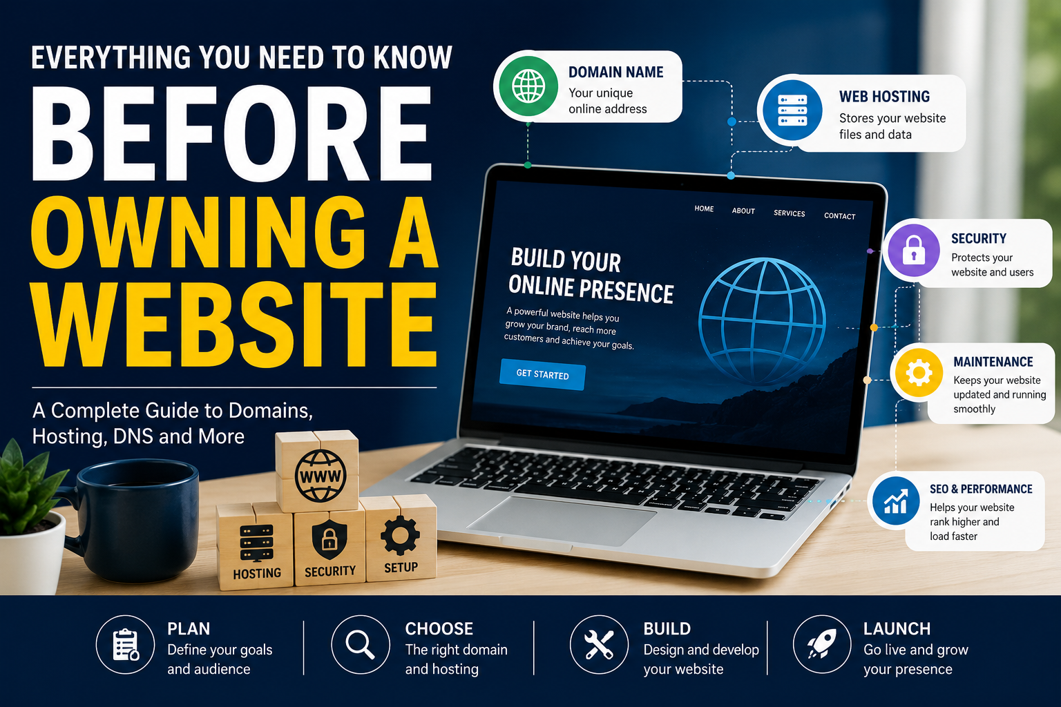 Before You Own a Website: A Complete Guide to Domains, Hosting, Registrars and DNS